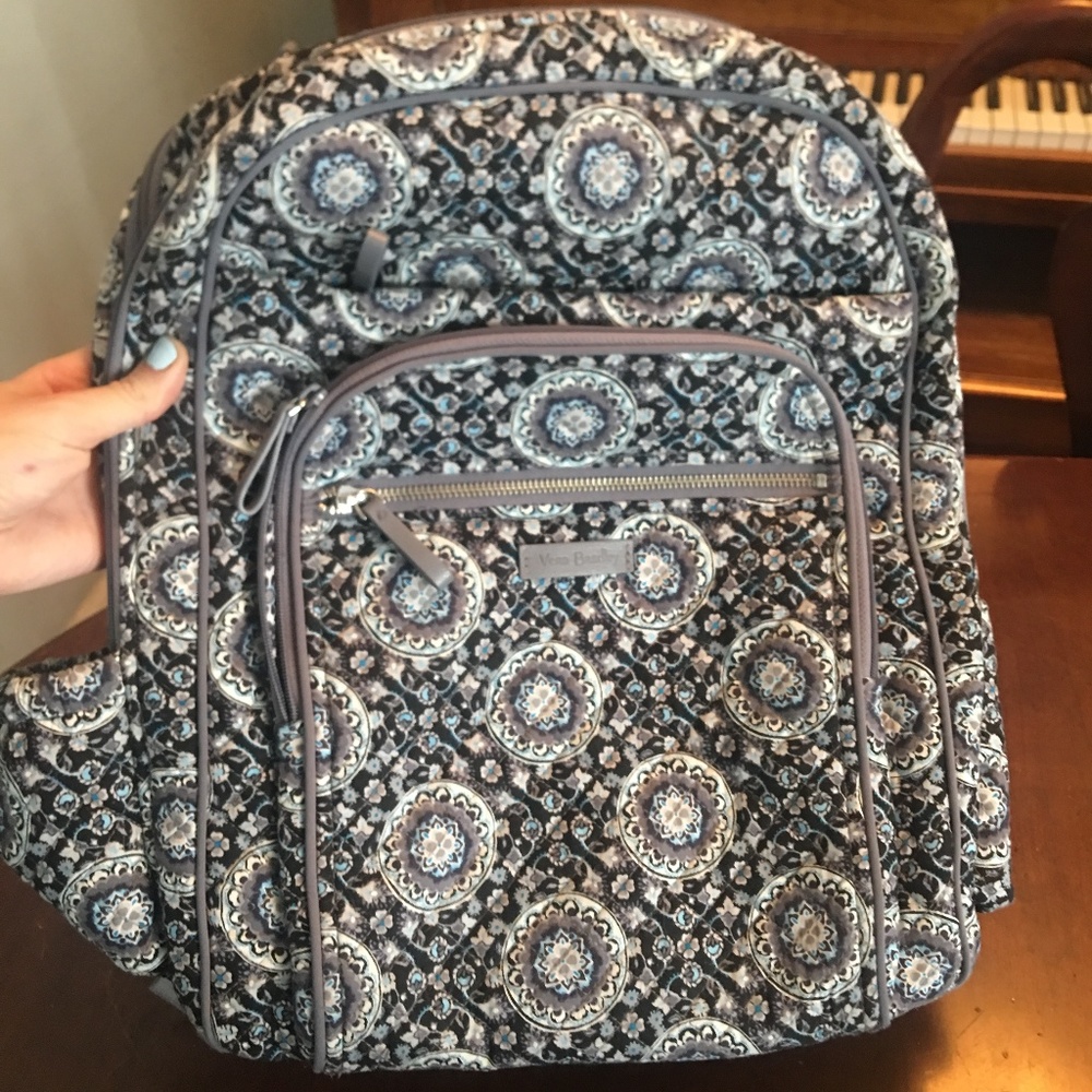 Vera Bradley Backpack (Charcoal Medallion)